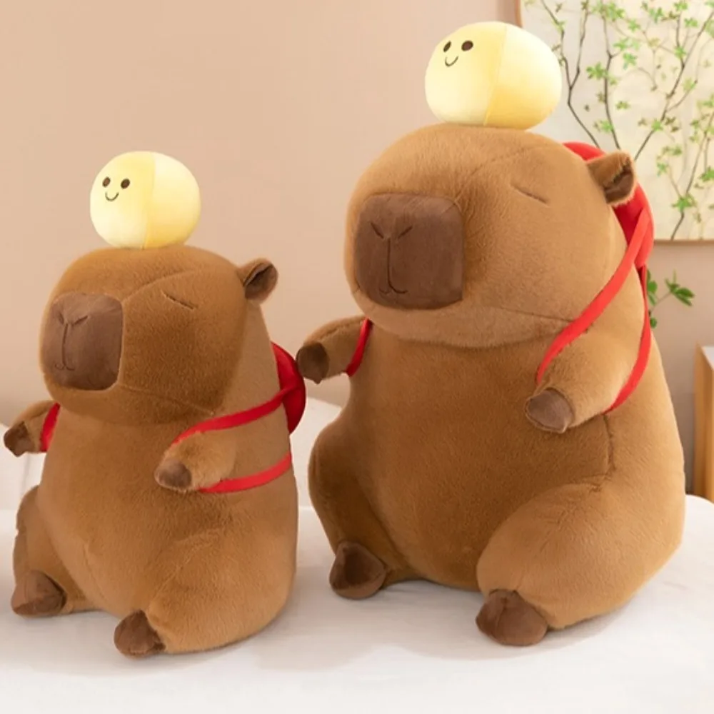 Kawaii Ping-pong Capybara Plush Doll Sport Simulation Capybara Plush Toy Fluffy Cartoon Capibara Fluffty Doll Birthday Gift