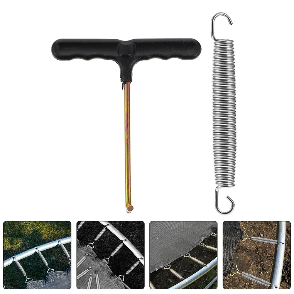 

1 set 1 Set Galvanized Steel Trampoline Springs Replacements Heavy Duty Anti-Wear Tension Spring For Outdoor Indoor Fitness