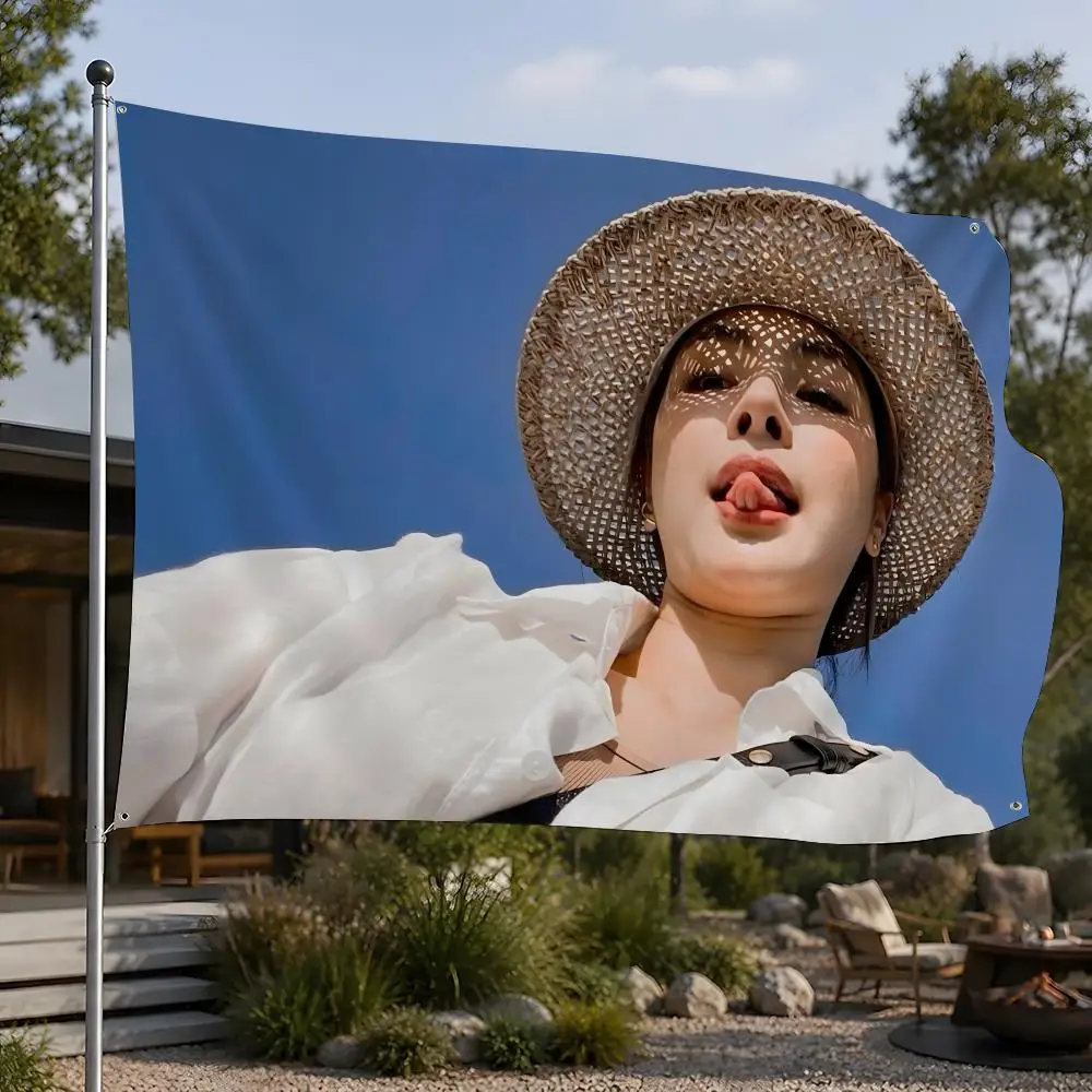 Actor Faye Peraya Malisorn Flags Flags Minimalist Fabric   Outdoor Garden Banner Hanging Sign for Shop Home Decor