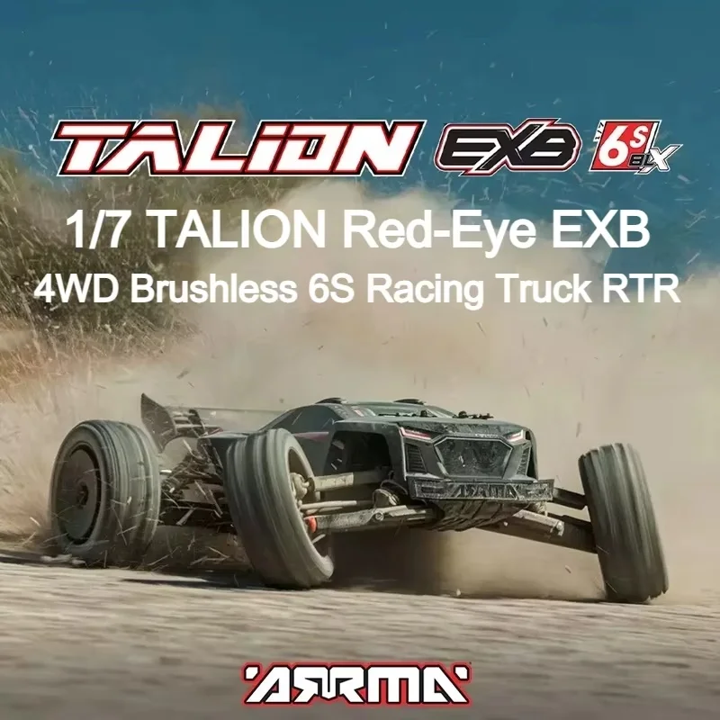 

ARRMA Red Eye TALION EXB 1/7 6S BLX Бесщеточный полноприводный радиоуправляемый монстр-трак RTR для гонок по бездорожью, подарок для взрослых, новинка 2026 года