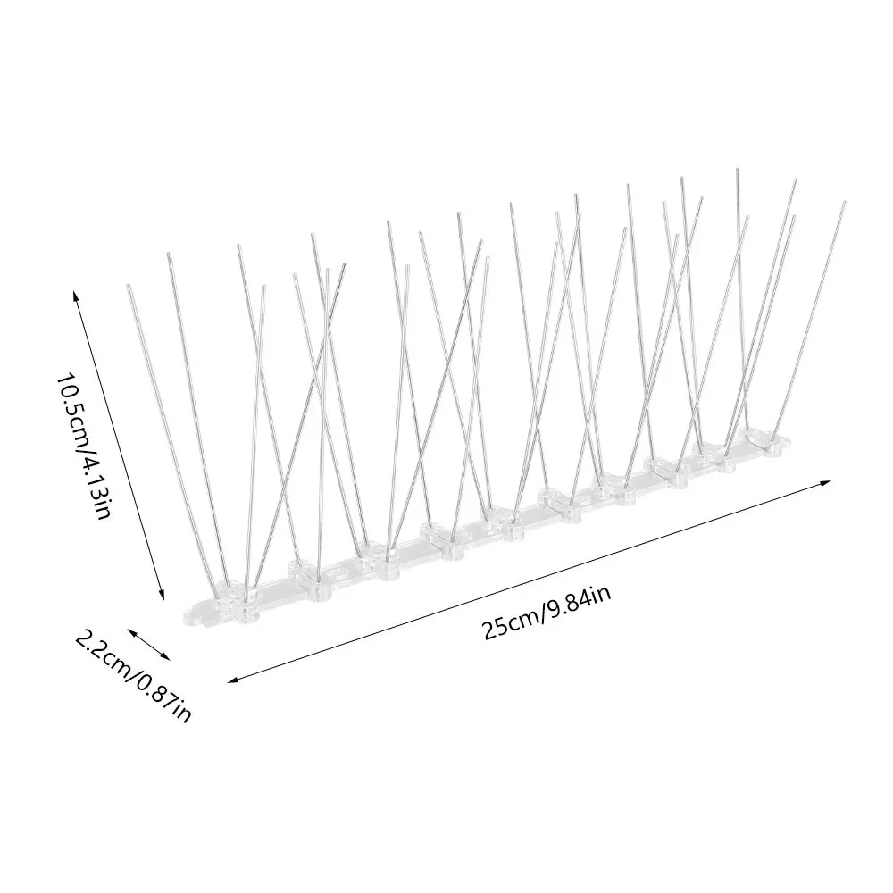 10 stuks duivenspikes en vogelwerper afschrikmiddel Anti-vogel duif afstotende roestvrijstalen anti-duif spikes vogelspikes