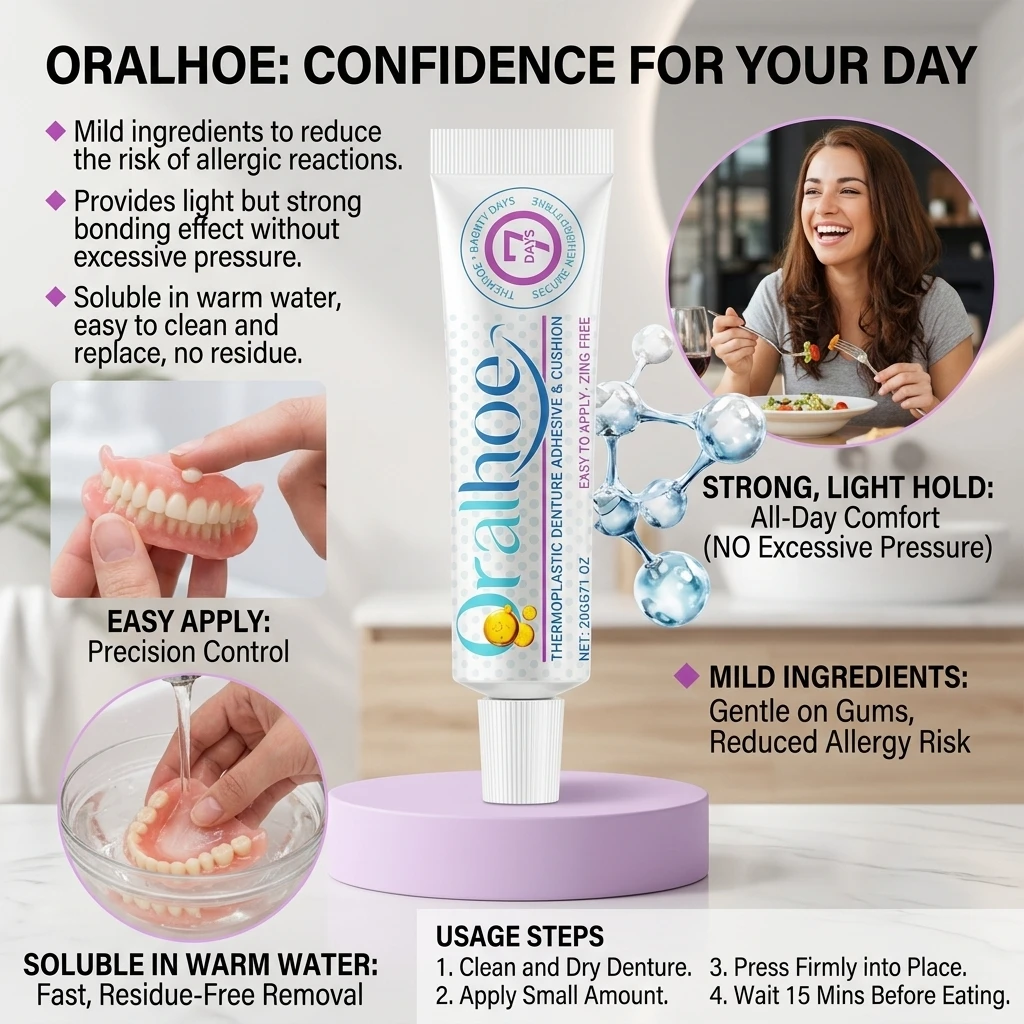 Thermoplastic Denture Adhesive Long-lasting Denture Products Care Portable Oral Health Care Denture Solid Glue Tooth Beauty