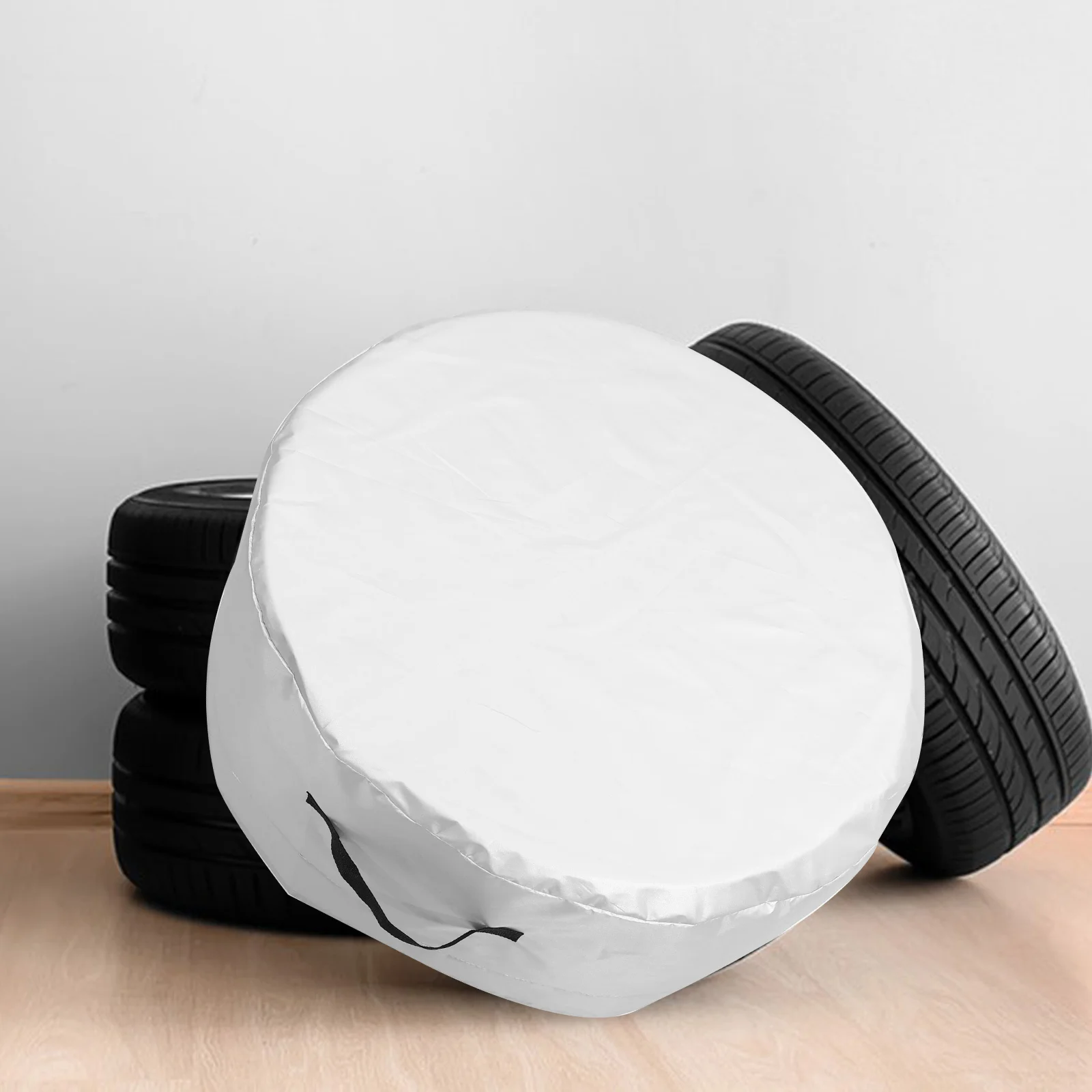 

1pc Waterproof Car Tire Wheel Storage Bag Heavy Duty Protective Cover For Vehicles Trucks Trailers Spare Tyre Protector With Uv