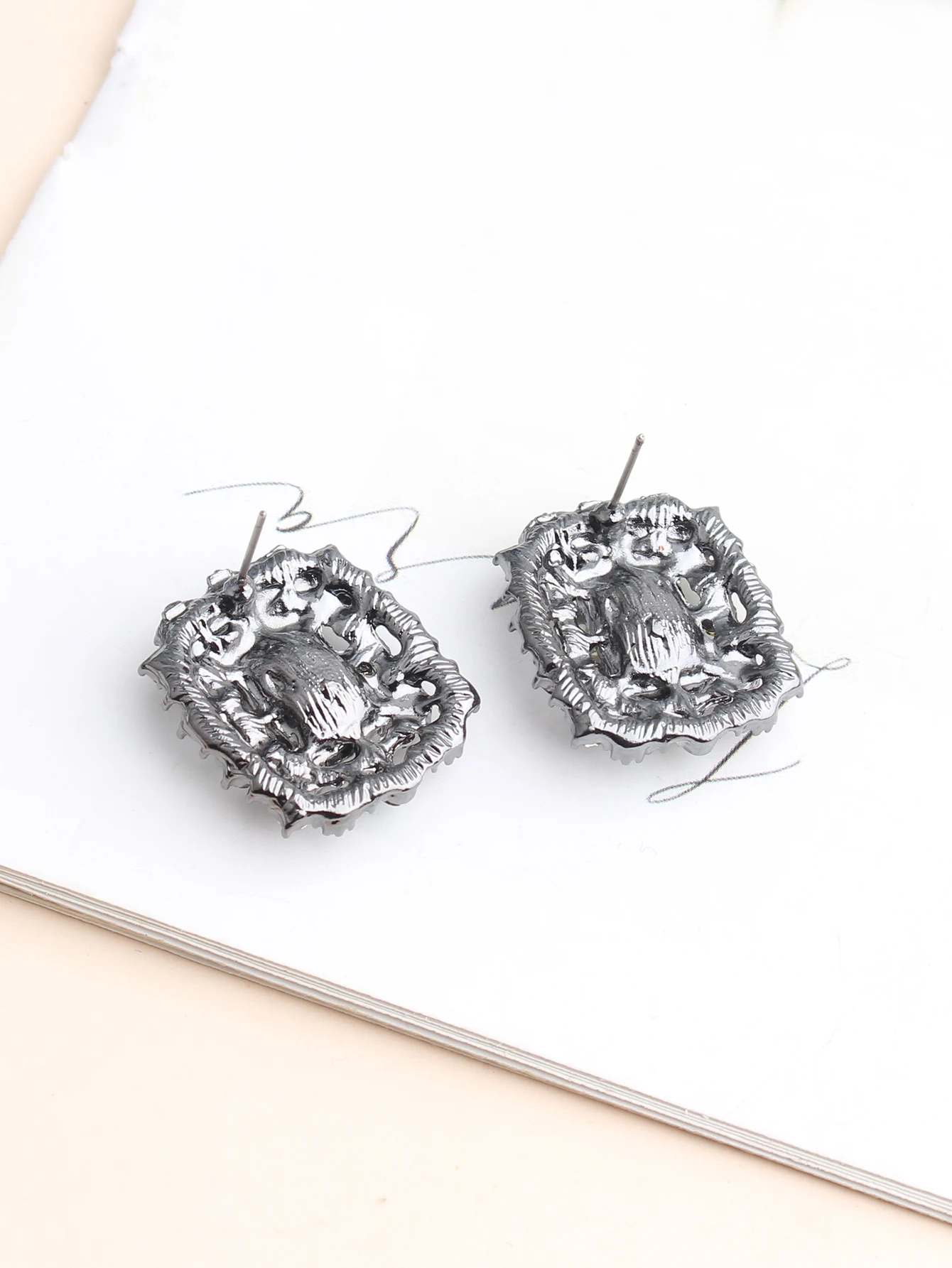 Fashion 10 Colors Rhinestone Stud Earrings for Woman Square Shape Design Inlaid Colorful Crystal Party Jewelry 2019 New