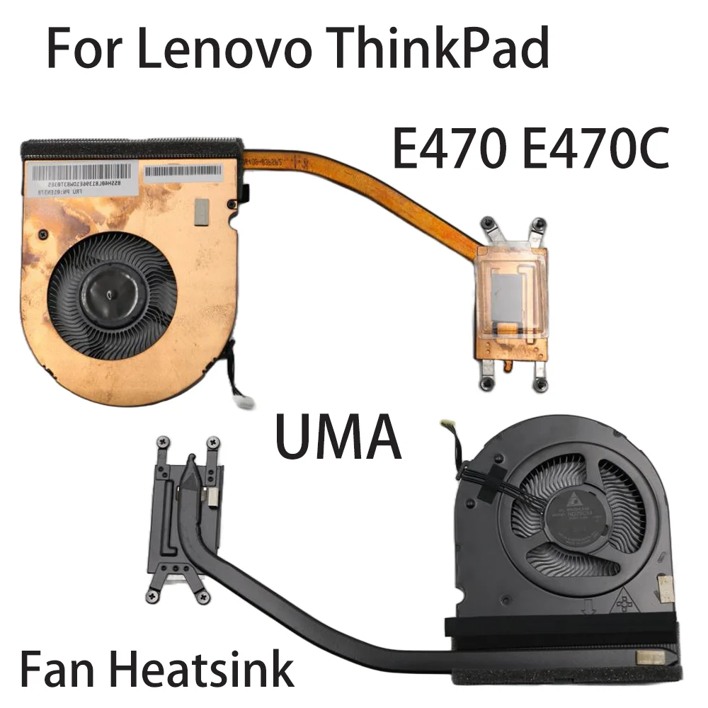 Original For Lenovo ThinkPad E470 E470C Laptop Fan Heatsink CPU Cooler Cooling FRU:01EN378 01EN377 UMA