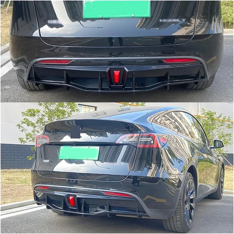 For Tesla Model Y 2024 Bumpers Front Lip Rear Bumper Diffuser Body Kit Spoiler For Model Y 2021-2024 Exterior Parts Accessories