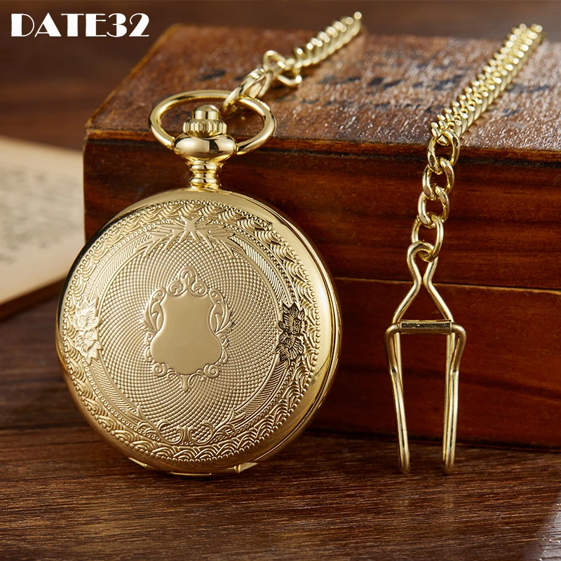 

Antique Classic Carving Quartz Pocket Watch Men Women Kids Necklace Engraved Pendant Fob Chain Steampunk Pendant Clock Wholesale