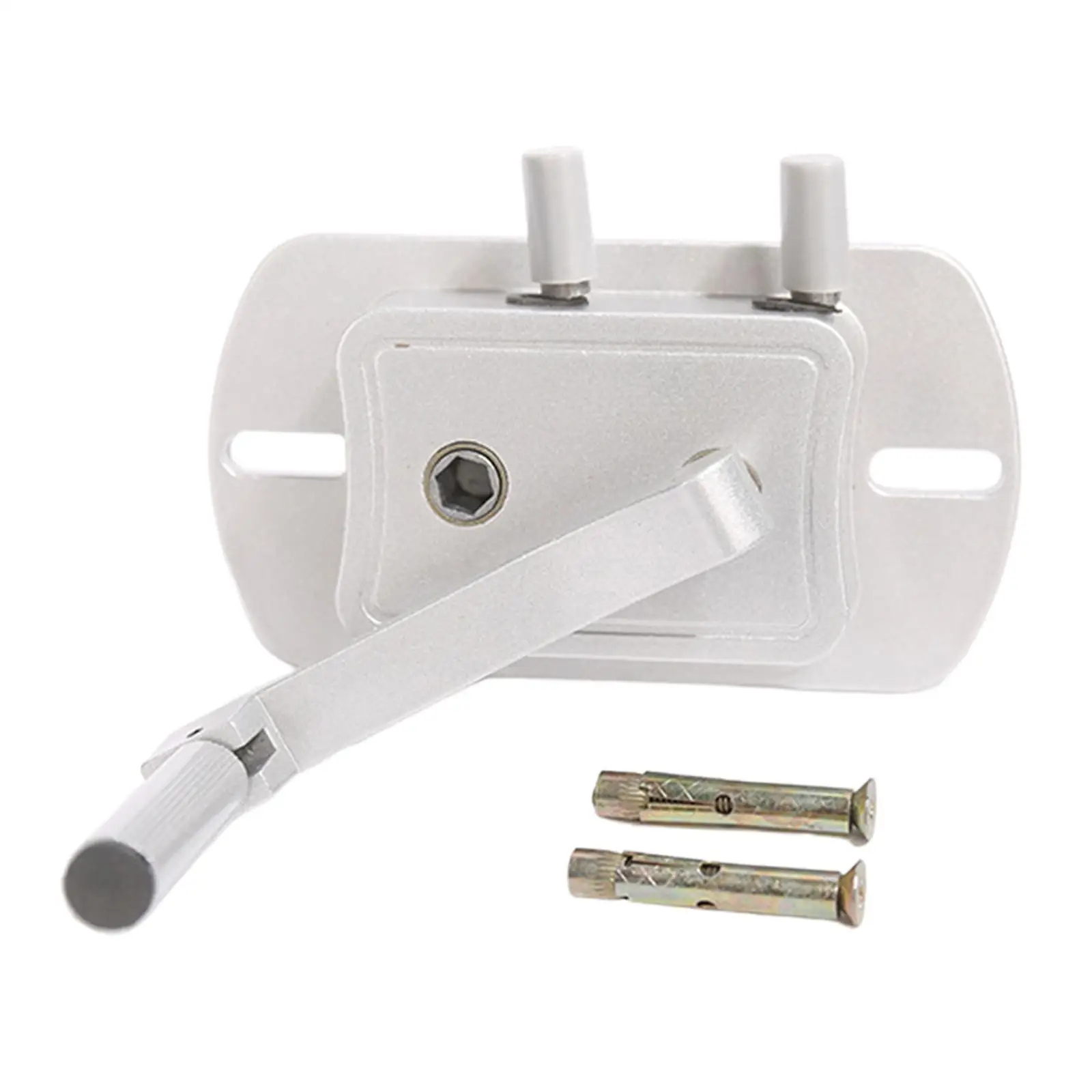 Multifunctional Clothes Rack Replacement Aluminum Hand Crank Lifter Accessory with Built in Wire for Wardrobe and Balcony