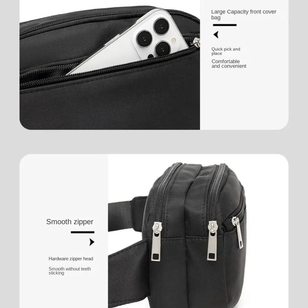 

Oxford Cloth Multifunctional Waist Bags Stylish Trendy Crossbdoy Chest Bag Adjustable Lightweight Women Running Pouch Belt
