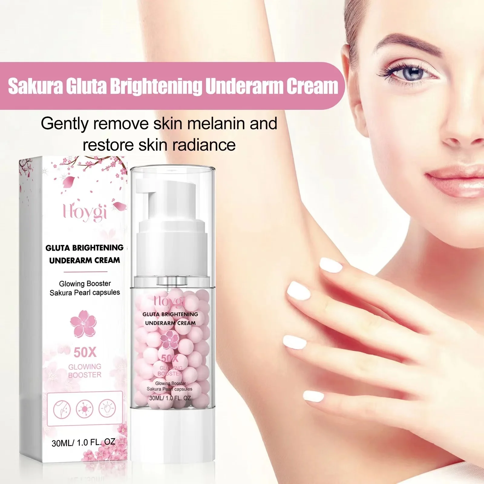 Underarm Whitening Cream Knee Joint Armpit Elbow Dark Bleaching Lightening Melanin Pigmentation Moisturizing Brighten Body Cream