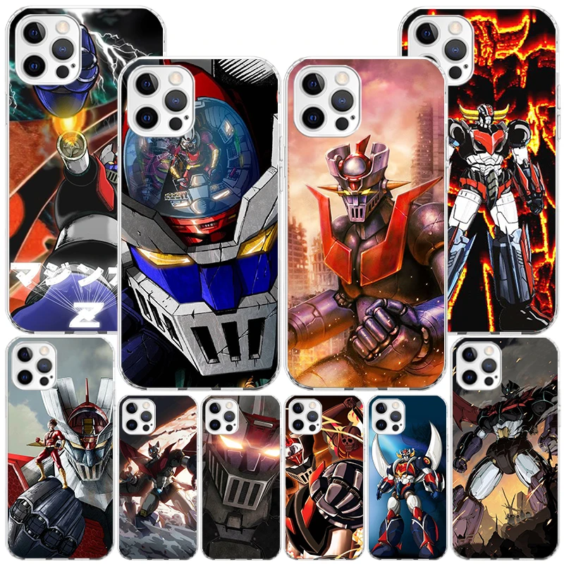 Manga Mazinger Z Anime Phone Case For iPhone 16 Pro Max 15 + 14 Plus 11 12 13 Mini Xs X XR 7 8 SE Personalized Gift Print Cover