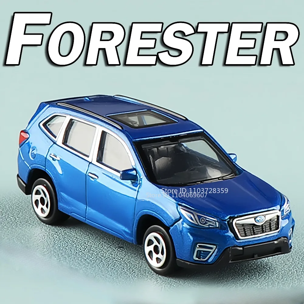 1:64 Subaru Forester Mini Modello di Auto Giocattoli Pressofuso In Lega di Assorbimento Degli Urti Pneumatici In Gomma Diapositiva Avanti Ornamento per I Regali Dei Bambini