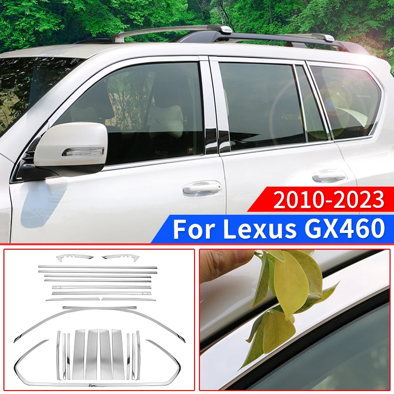 

For Lexus GX460 2010-2023 Car window trim strip GX 460 Exterior Chrome upgraded Accessories,Tuning,body kit 2022 2021 2020 2019