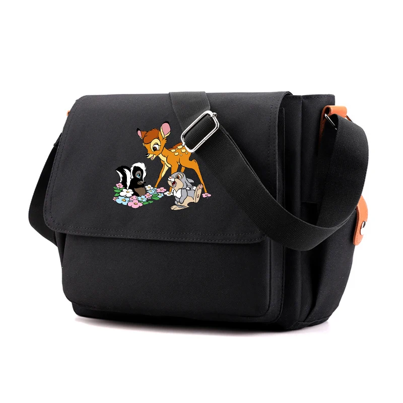 Borsa a tracolla Bambi borsa a tracolla zaino a tracolla borsa a tracolla in tela Casual borsa a tracolla per studenti di grande capacità da viaggio all'aperto