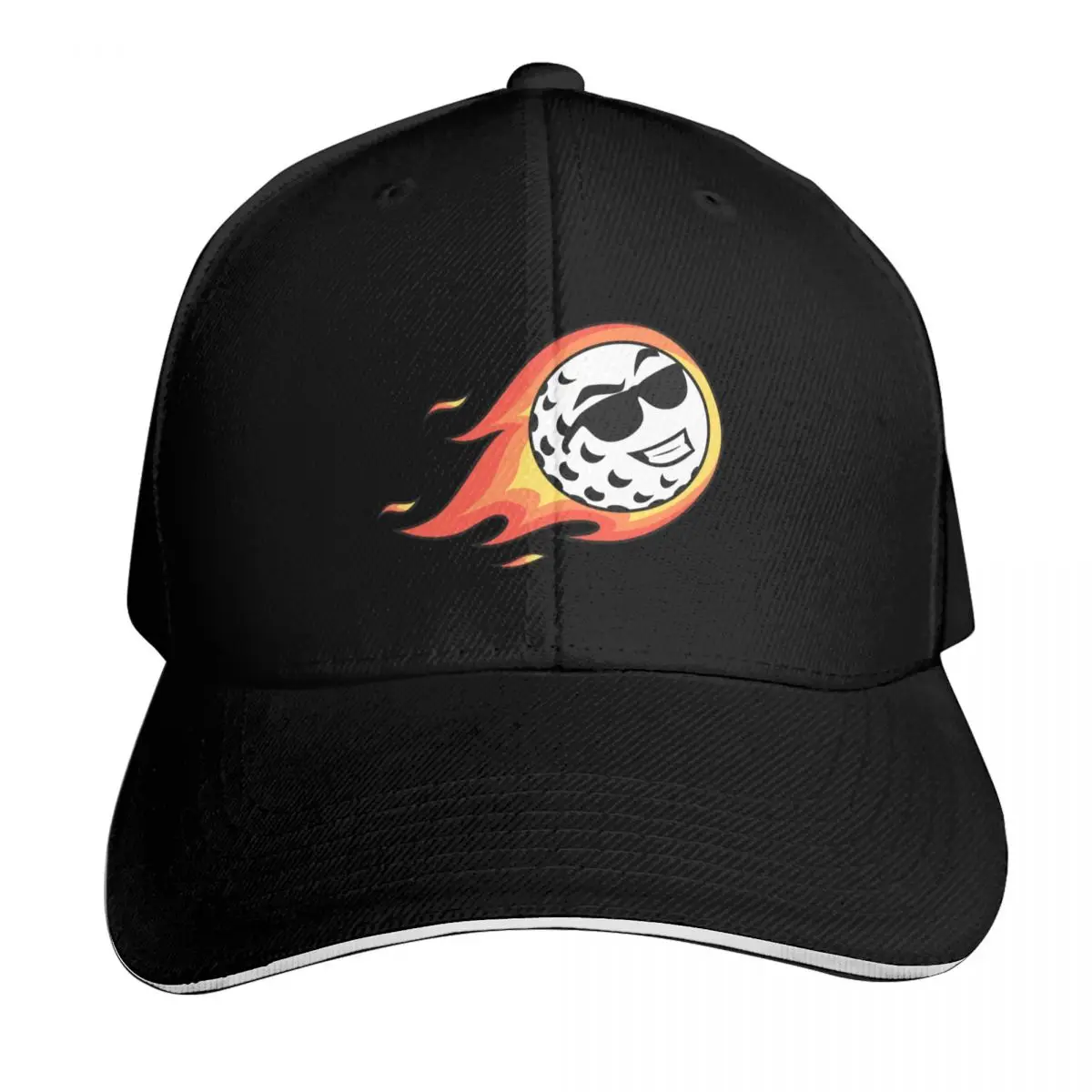 Fire Ball Baseball Cap Outdoor Golf Running Hiking Summer Beach Travel Streetwear Hip Hop Trendy