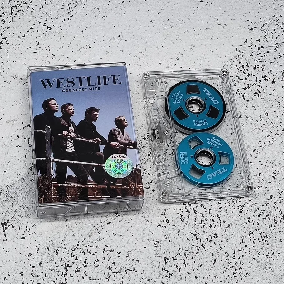 Retro Westlife Music Magnetic Tape Greatest Hits Album Metal CD Cassettes Cosplay Walkman Car Recorder Soundtracks Box Gifts