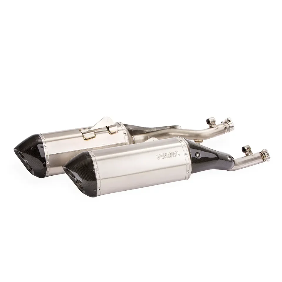 STLF Performance Exhaust Dual Slip-On Mufflers Hexagonal SS/TI/CF for K1600GTL