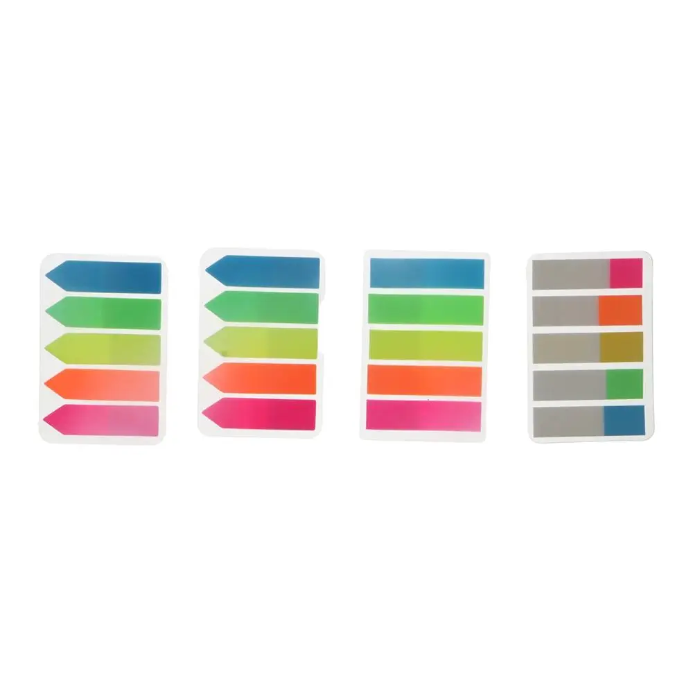 

100 Sheets Memo Sticker Paper Memo Flags Candy Color Sticky Notes Bookmark Marker Sticker Fluorescent Memo Pad Colored Memo Pad