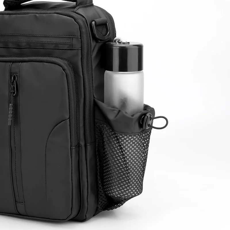 Fashion Men‘s Chest Bag Shoulder Backpack Waterproof Sling Cross Body Satchel Travel Bags with USB Charging Port Messenger Bags