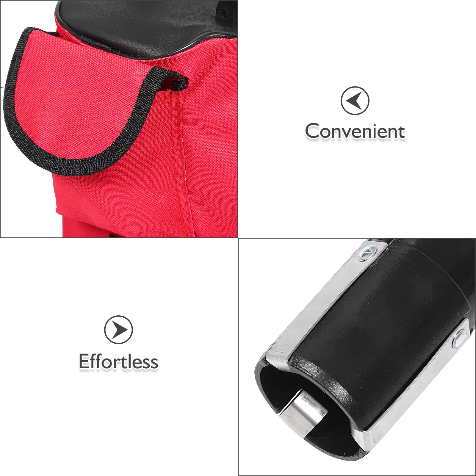 Golf Ball Picker Upper Tube Portable Lightweight Nylon Plastic Detachable Sections Mesh Breathable Design Efficient Collection