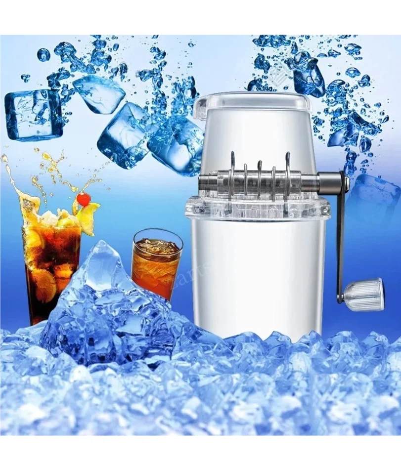 Multi-função para casa barra de cozinha portátil mão raspada máquina de gelo transparente liquidificadores de gelo ferramentas manual triturador de gelo