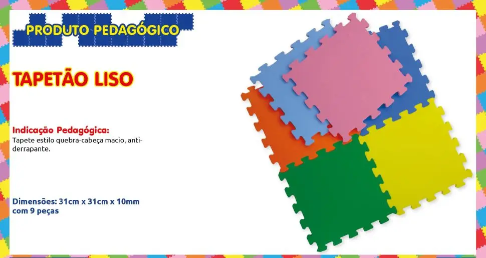 TAPETÃO LISO COM 9 PÇS - 10 MM - SELLER