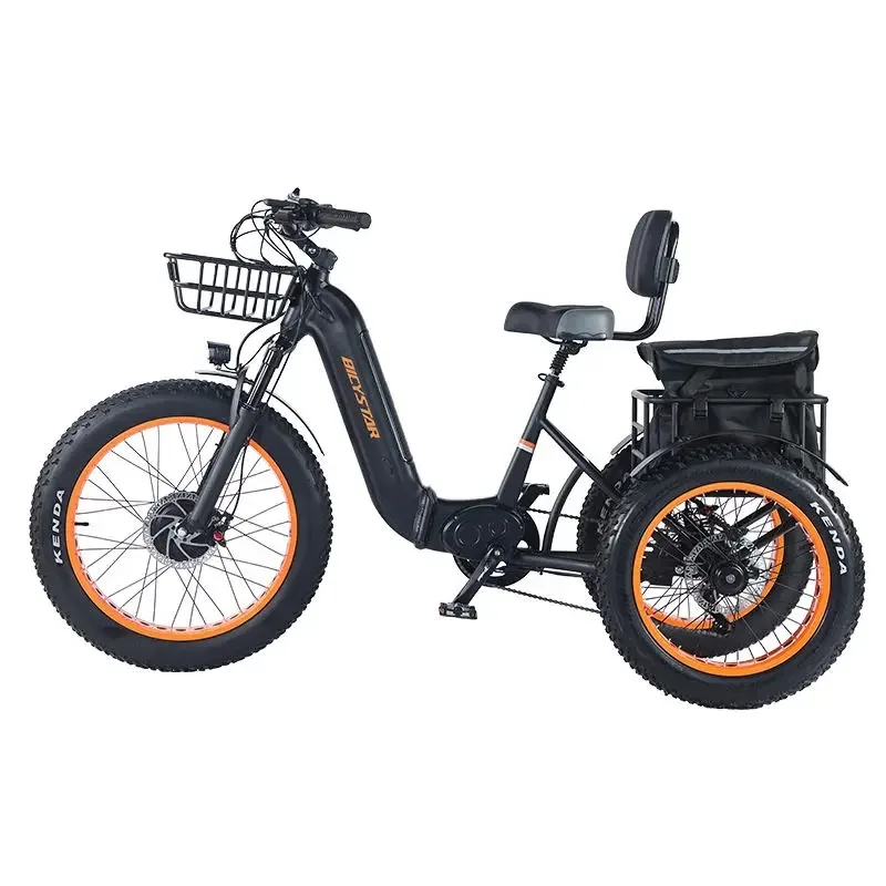 Hot Sale 20 Inch Europe Electric Tricycle for Adults Cheap Tricycle E Bicycle for Adults