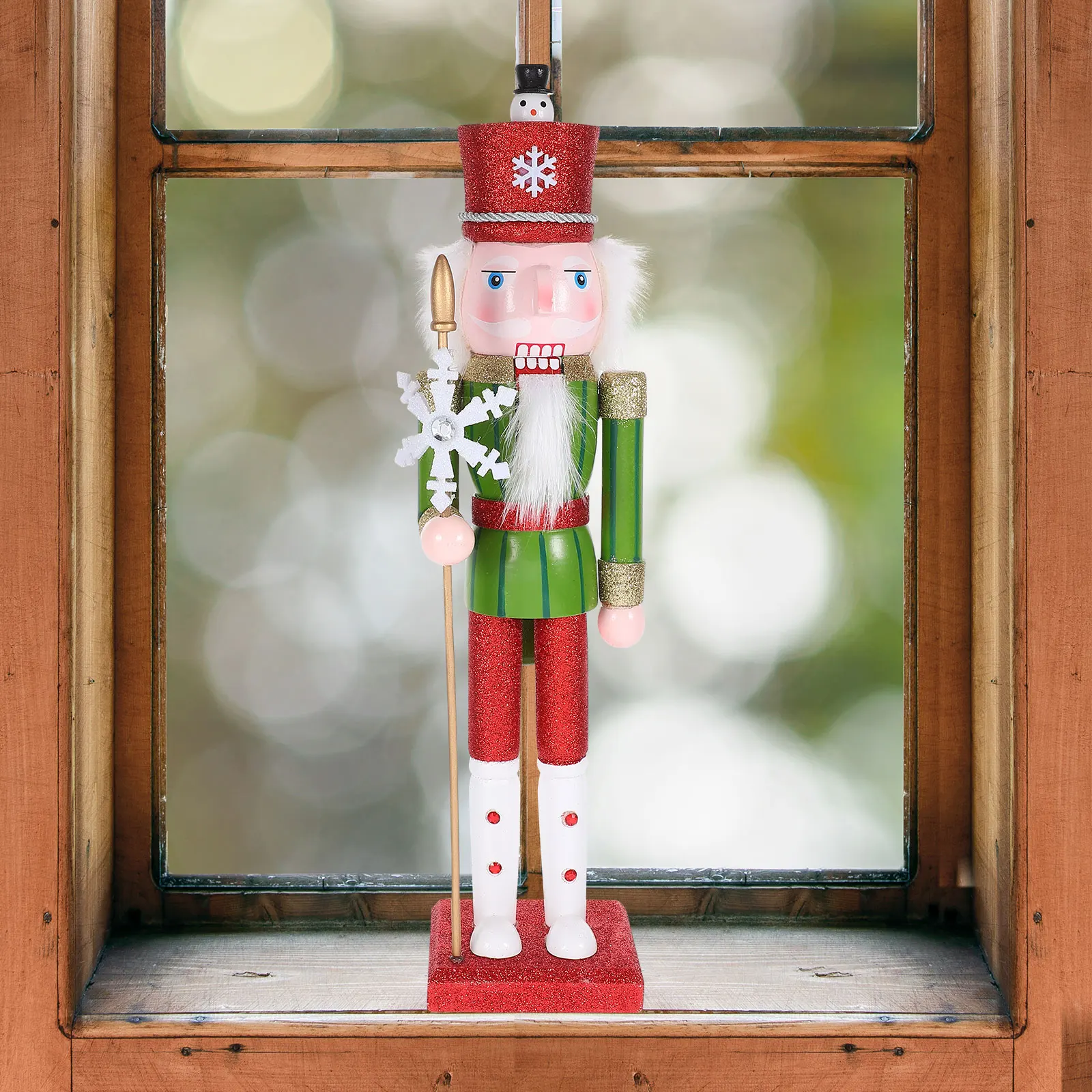 

Wooden Nutcracker Decor Christmas Tree Ornament Handcrafted Xmas Gift For Home Desktop Fireplace Festival Decoration