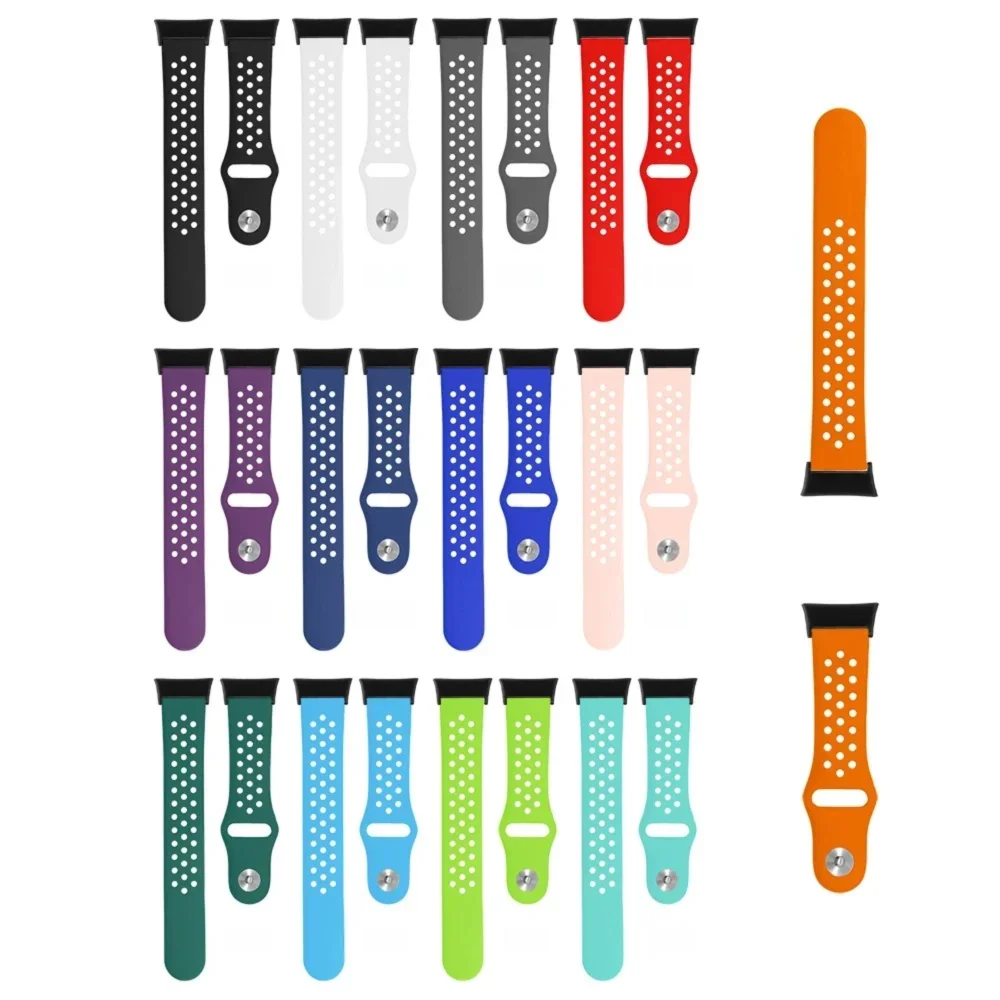 حزام رياضي سريع الإصدار لساعة Redmi 3 سوار بإبزيم عكسي وفتحات هوائية صديقة للبشرة من السيليكون ملحقات حزام الساعة #6