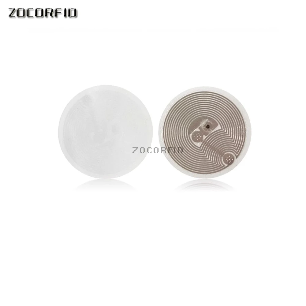 1000pcs/Lot Dia=25mm I-CODE SLIX 13.56MHZ ISO15693 NFC tag Sticker Universal RFID Tags NFC Phones NFC reader