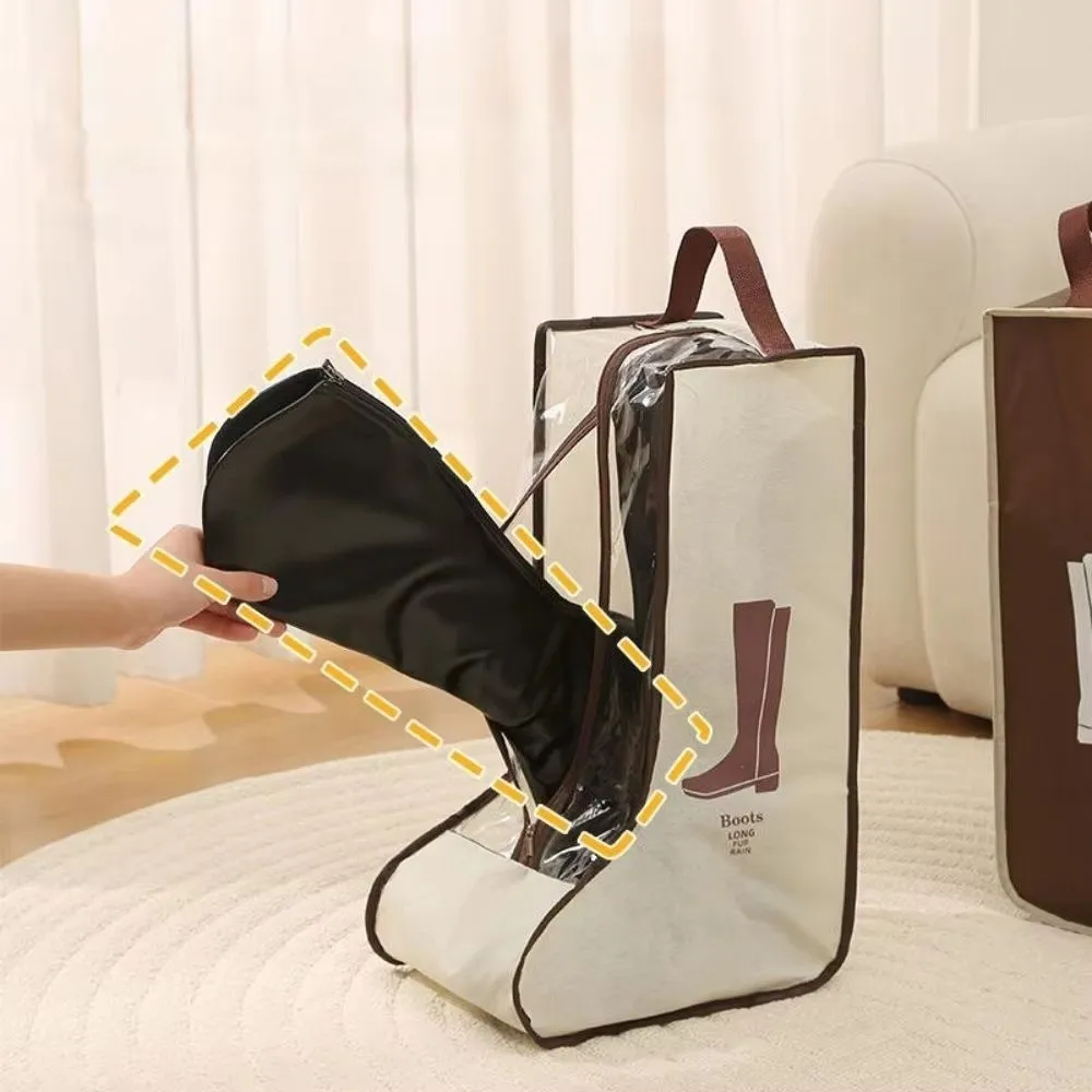 New Waterproof Boots Storage Bag Dustproof Moistureproof Tall Boots Storage Foldable Travel Storage Shoes Organizer