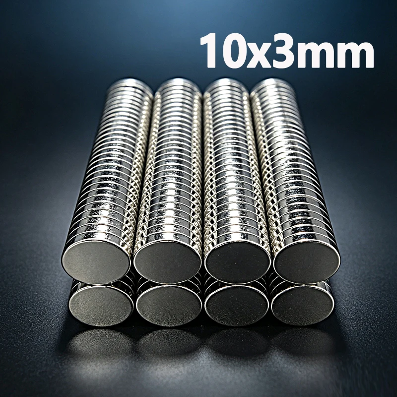 10x3mm Magnet NdfeB Permanent Magnetic Imanes 10*3mm Magnet Accessory 50-500pcs Round Shape Strong Neodymium Magnet Hardware