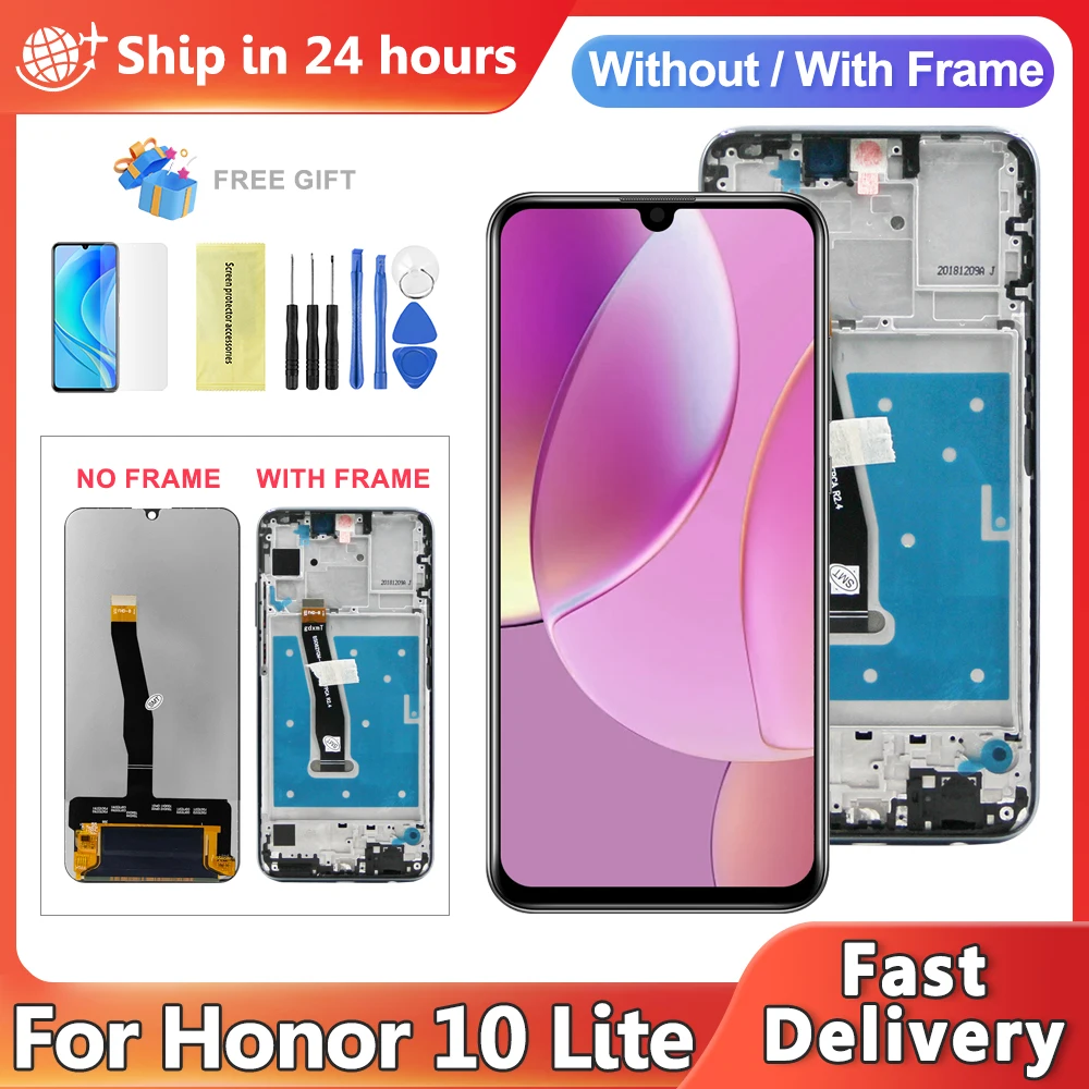 

ЖК-дисплей OLED для Huawei Honor 10 Lite, сенсорный экран с дигитайзером в сборе для Honor 10i, замена экрана