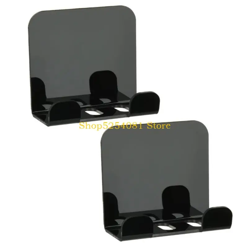 AXYC Pack Of 2 Wall Mounted Cellphone Stand For Bedroom Office Acrylic Organizers Mobile Device Storage Solution
