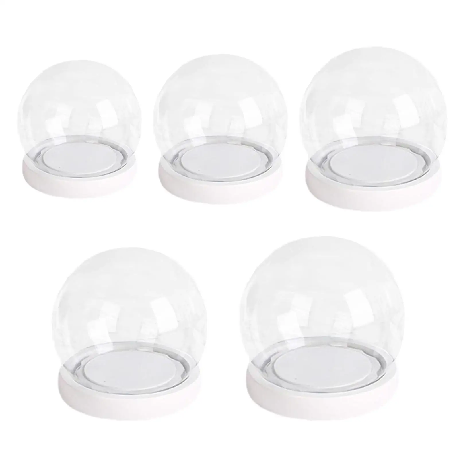 Clear Glass Dome with Base Decorative Cover Stand Display Case Jar Container for Keepsakes Collectibles Figure Anniversary Women