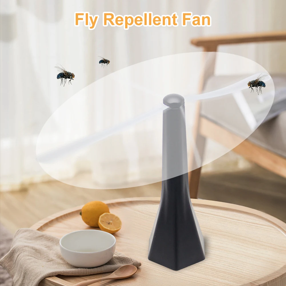 

Portable Fly Repellent Fan Tabletop Fly Repellent Fan Battery Powered 360 Degrees Rotate Mosquitoes Trap Insect Killer For Home