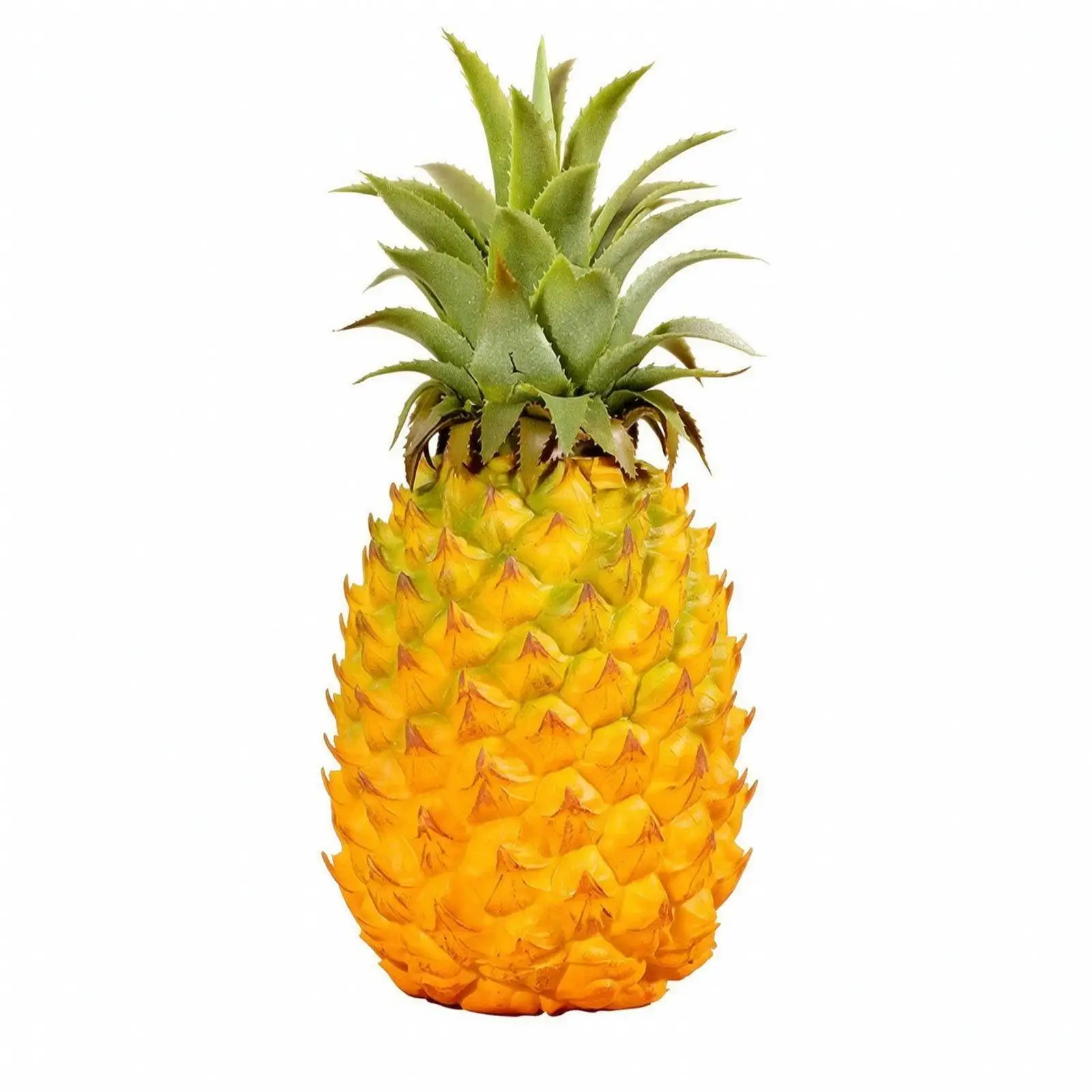 Realistic Soft PVC Artificial Pineapple Fake Fruit Decoration Industrial Pineapple Model for Shelf Styling and Fruit Display
