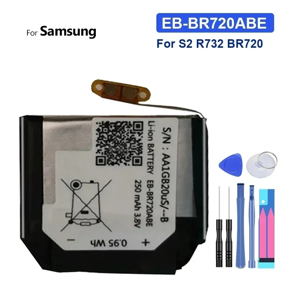 EB-BR720ABE 250Mahbattery For Samsung Watch Gear S2 S 2 Classic R732 BR720