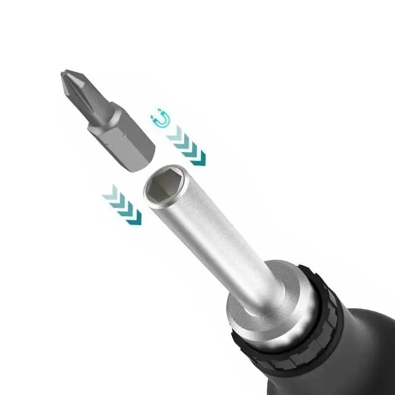 Makita D-58833 Magnetic Ratchet Hand Screwdriver Semi-Automatic Positive Negative Rubber Nonslip Hand Tools Screwdriver