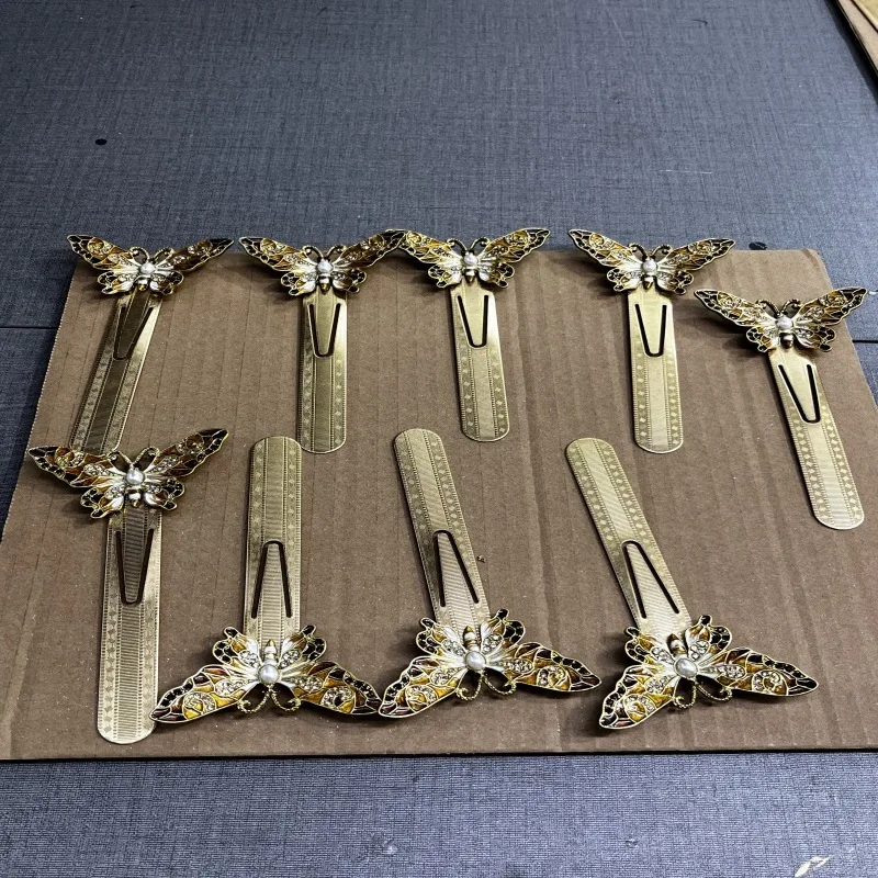 Cross-border Nordic retro creative exquisite butterfly bookmark, metal bookmark page clip foreign trade Amazon commemorative