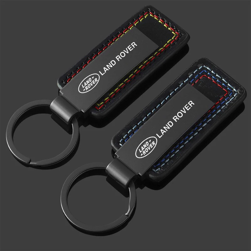 Metal Laser Engraving Car Keychain Key Ring Gifts For Land Rover Freelander Range Rover Velar Sport Discovery Defender Accessory