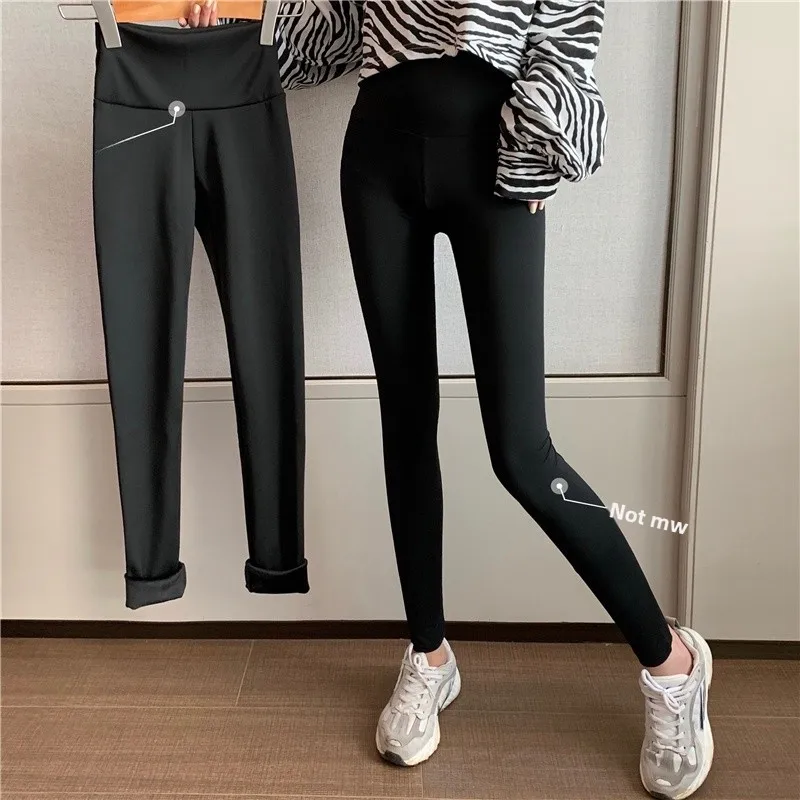 High Waist Yoga Pants Women's Tight Fit ark Skin Leggings Autumn Winter Long Trousers XS Size Base Layer Pants