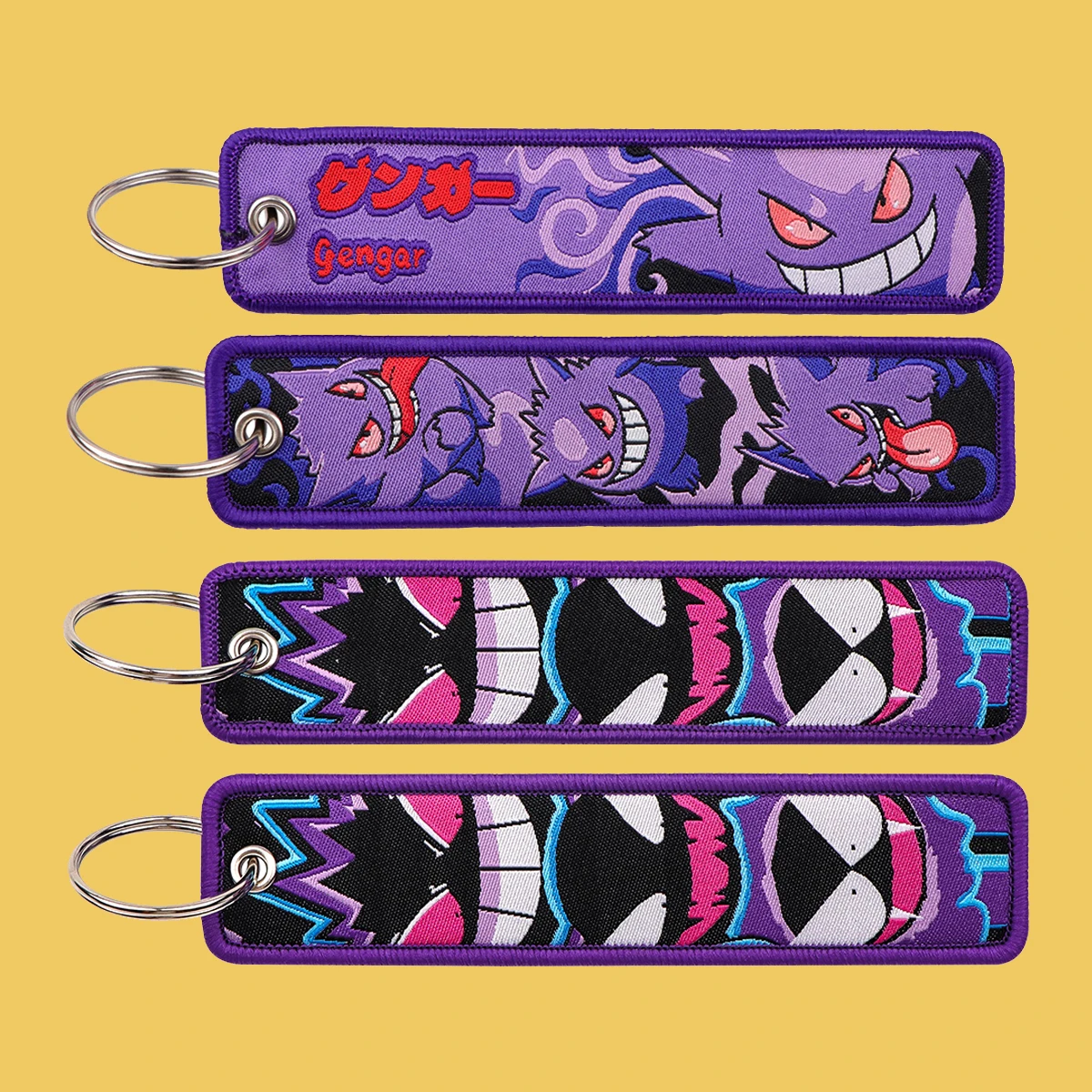 

Cute Ghost Keychain for Motorcycle Anime Key Chain for Men Gifts and Cars Key Tag Embroidery Key Fashion Jewelry Fans Gift