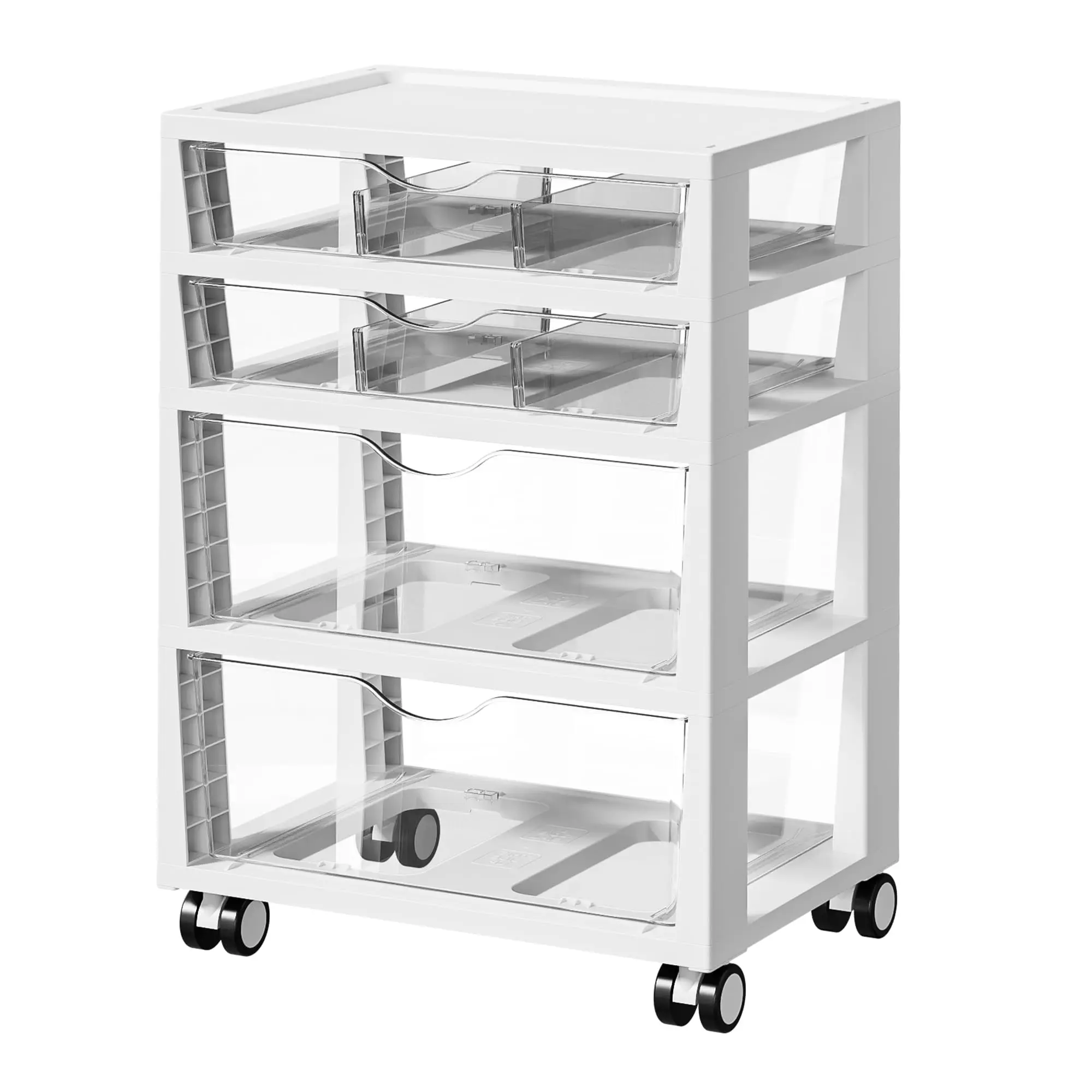 Der Storage Organizer,4 Tier 6 Ders with Wheels