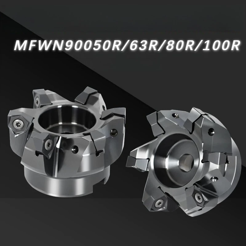 

MFWN 90-градусный MFWN90050R-MFWN90100R двухсторонний шестигранный плоскорезный фрезерный диск с фрезерным лезвием WNMU08