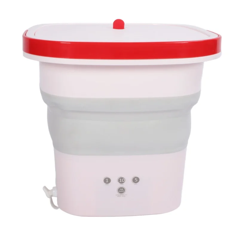 

Портативная стиральная машина 6л TPR с отрицательными ионами, складное мини-ведро для стирки для фургона, дорожной квартиры