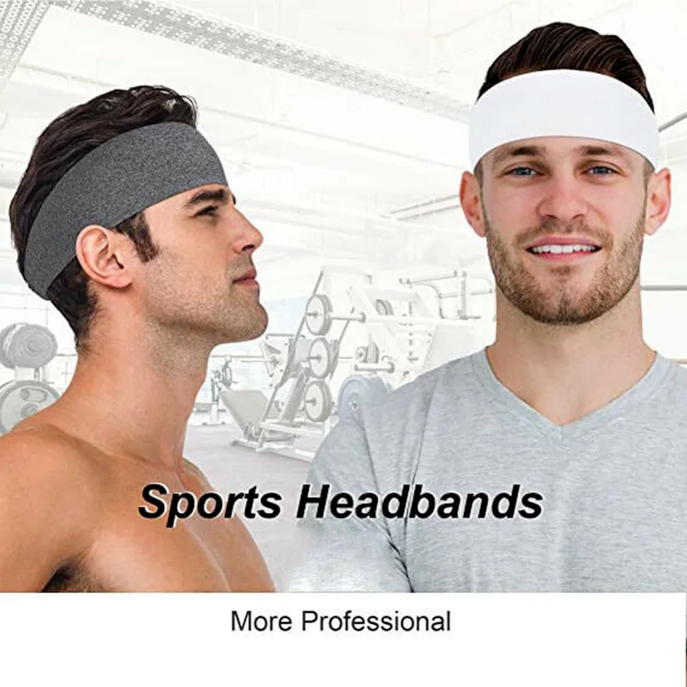 Fascia sportiva elasticizzata Corsa Yoga Palestra Fitnes Fascia per capelli Avvolgente per la testa Fascia per il sudore Fascia per l'assorbimento dell'umidità per donna Uomo Copricapo