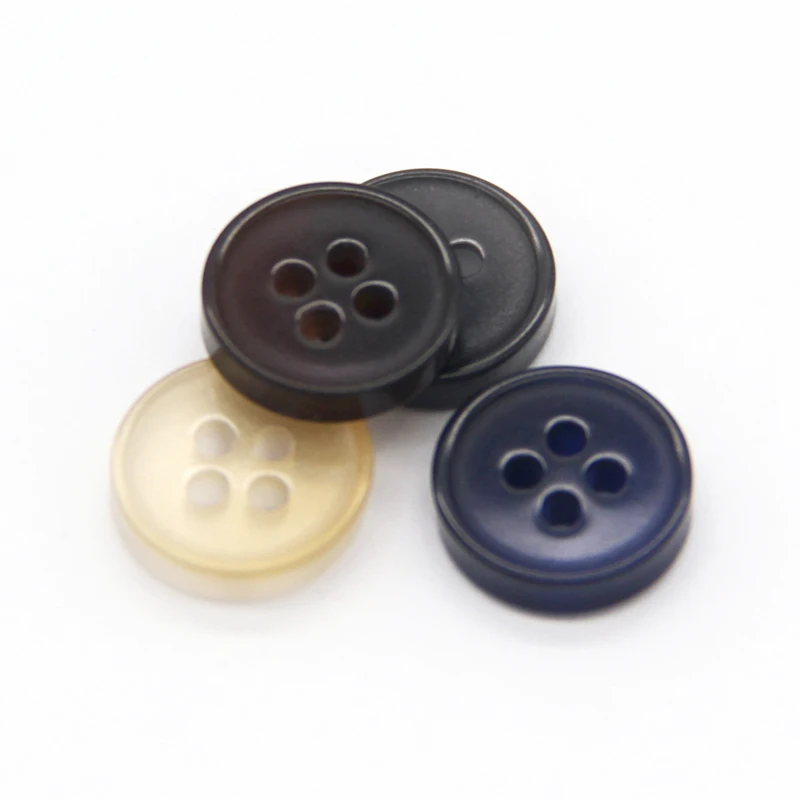 HENGC 13mm Flat Round Resin Shirt Decorative Buttons For Clothing Coat Doll Clothes Sewing Accessories DIY Crafts Wholesale