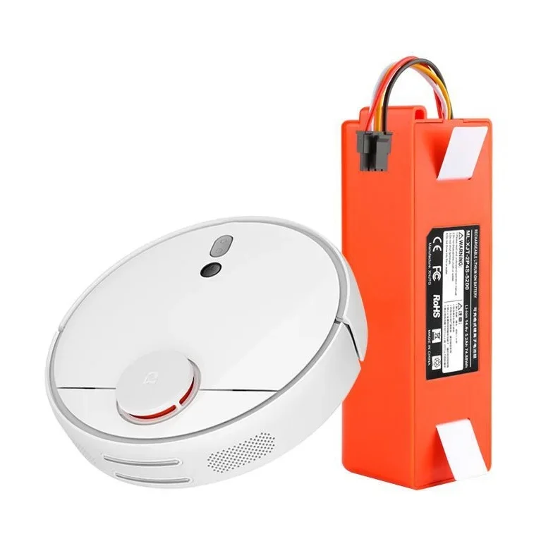 6500mAh Vacuum cleaner Replacement Battery for Xiaomi Robot Roborock S50 S51 S55 Accessory Spare Parts li-ion battery & 5200mAh