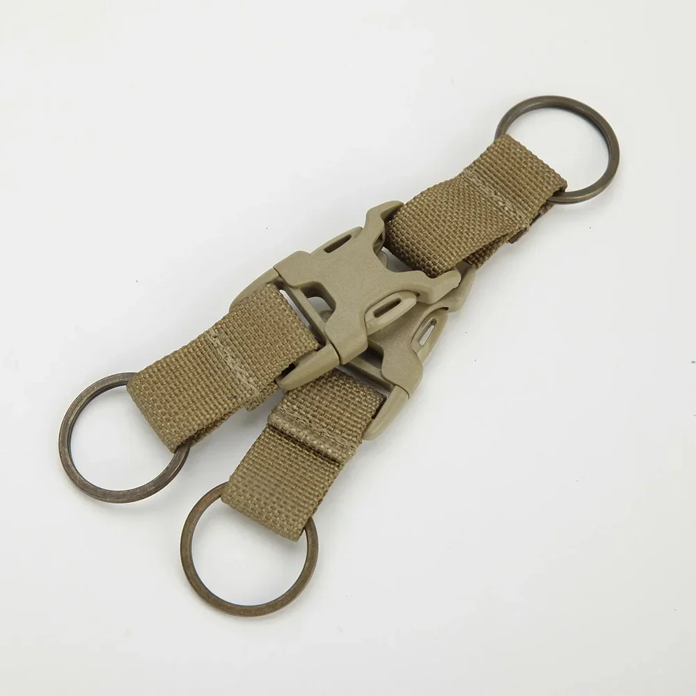 

Outdoor Tactical Molle Clip Buckle Nylon Key Ring Key Chain Holder Hook Hook Three Ring Buckle Outdoor Sports Mountaineering Hoo